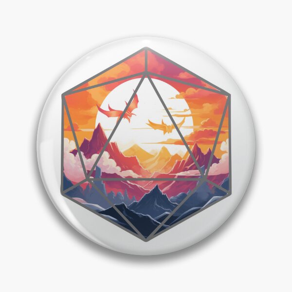 Item preview, A Whole World Inside The Dice | Fantasy Landscape Dragons designed and sold by AdventurerPack.