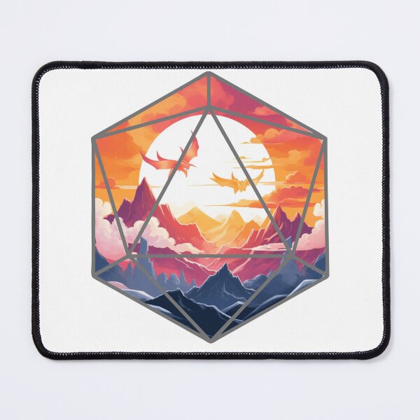 Item preview, A Whole World Inside The Dice | Fantasy Landscape Dragons designed and sold by AdventurerPack.