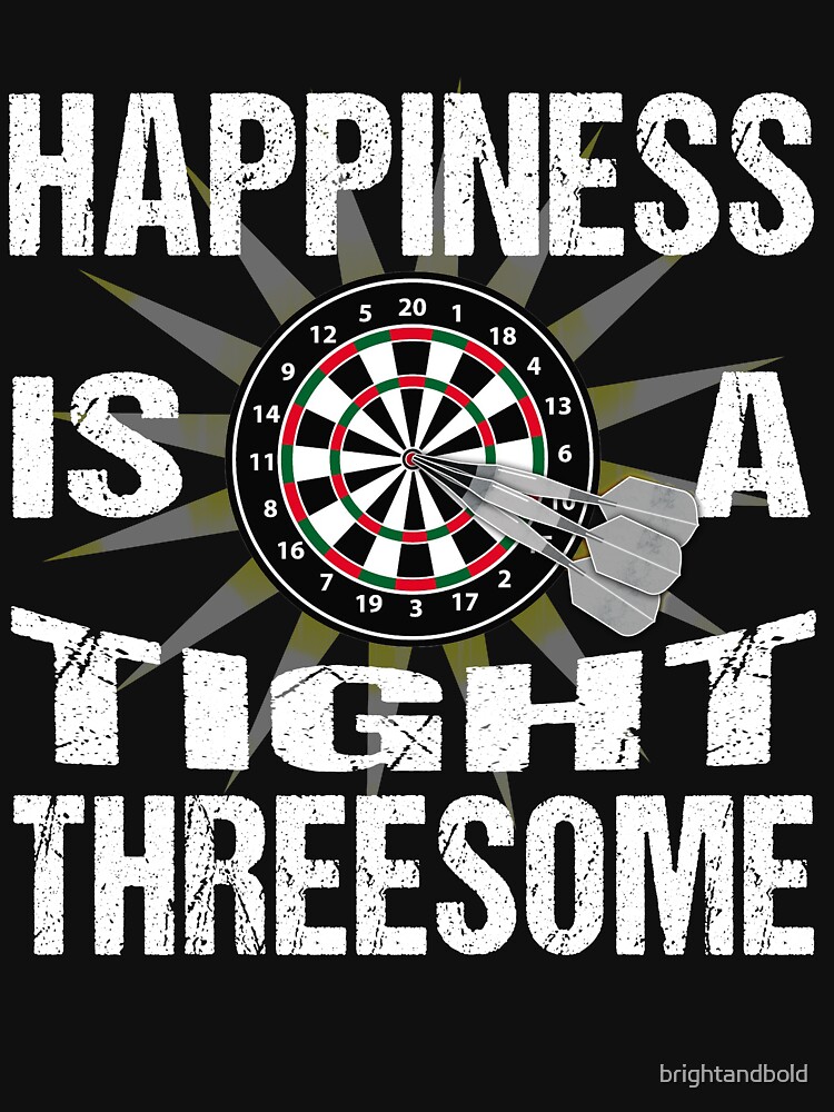 "Funny Dart Gift for Dart Lovers" Tshirt for Sale by brightandbold