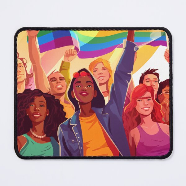 Item preview, a diverse group of LGBTQ+ characters overcoming challenges and embracing their true selves, using humor and relatable situations to promote understanding and acceptance (#1) designed and sold by diverseme.
