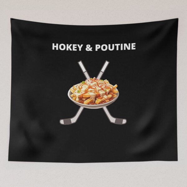 Item preview, Funny Hokey and poutine canada ice men women designed and sold by Jeangel97.