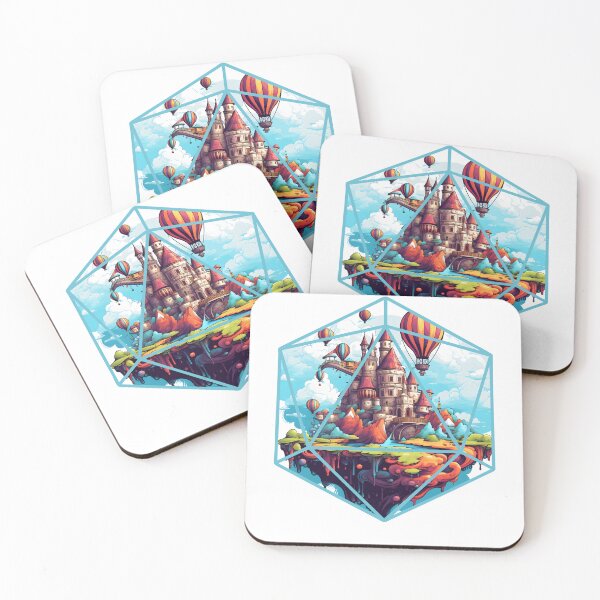 Item preview, A Whole World Inside The Dice | Fantasy Landscape Sky City designed and sold by AdventurerPack.
