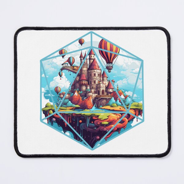 Item preview, A Whole World Inside The Dice | Fantasy Landscape Sky City designed and sold by AdventurerPack.