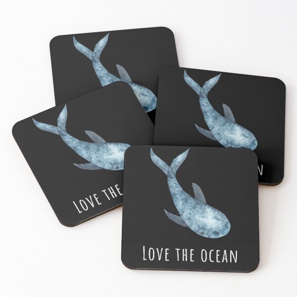 Item preview, Love the Ocean - Blue Whale designed and sold by LandSeaDesigns.