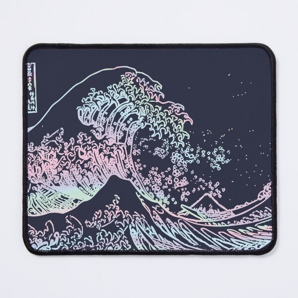 Item preview, Great Wave Pastel Aesthetic Kawaii Pink Japanese Vaporwave designed and sold by Neon Purple Noodle Bar.