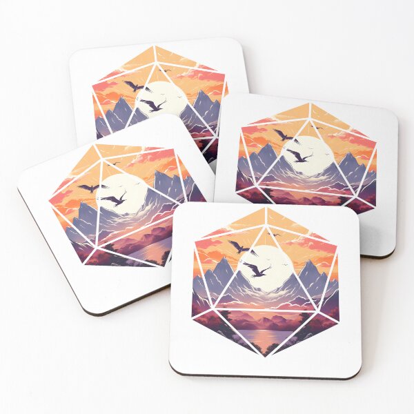 Item preview, A Whole World Inside The Dice | Fantasy Landscape Birds designed and sold by AdventurerPack.