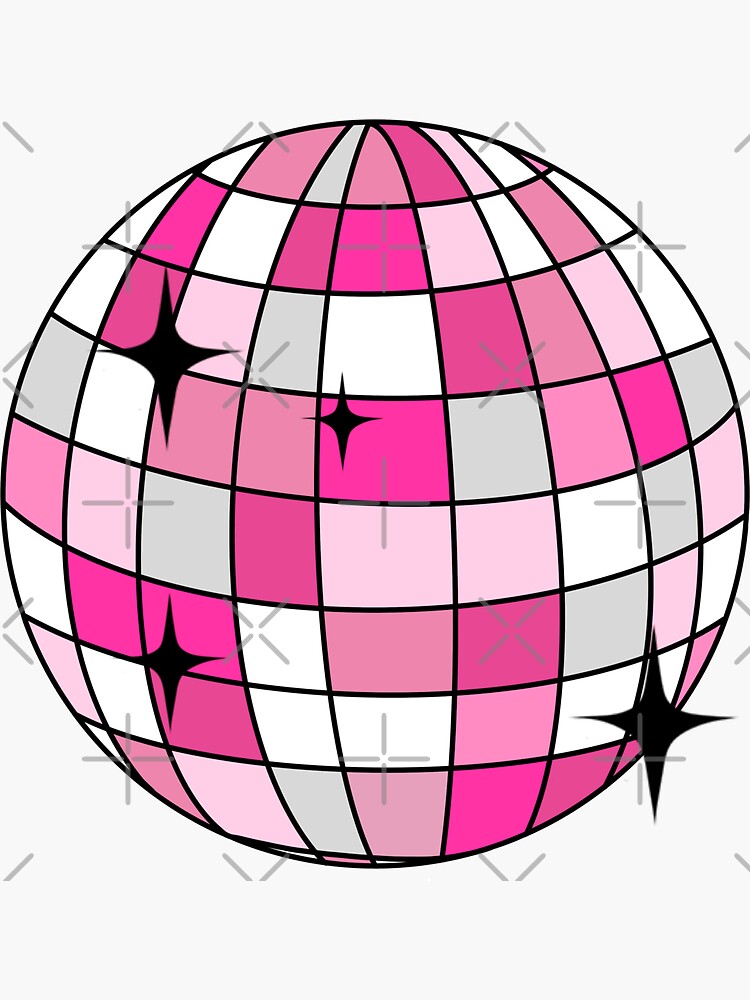 pink disco ball | Sticker