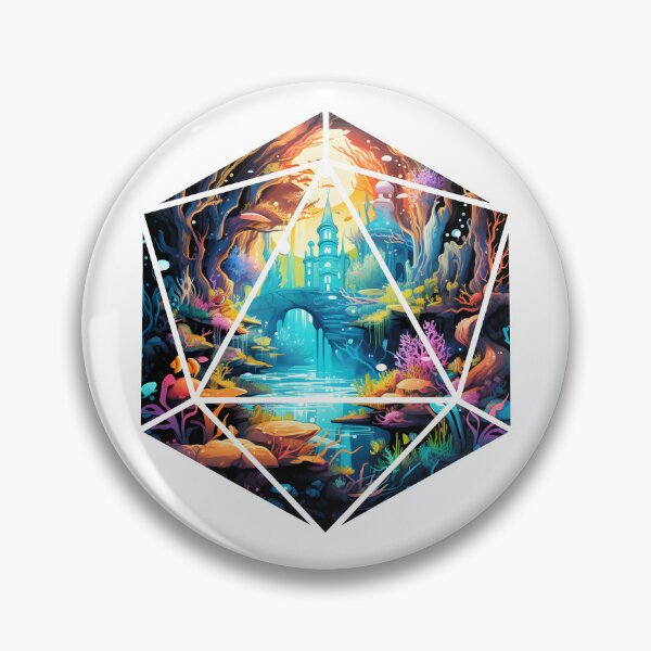 Item preview, A Whole World Inside The Dice | Fantasy Landscape Underwater Kingdom designed and sold by AdventurerPack.