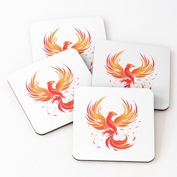Item preview, Bold Phoenix Symbol in Red and Orange Graphic Style designed and sold by aigcx.