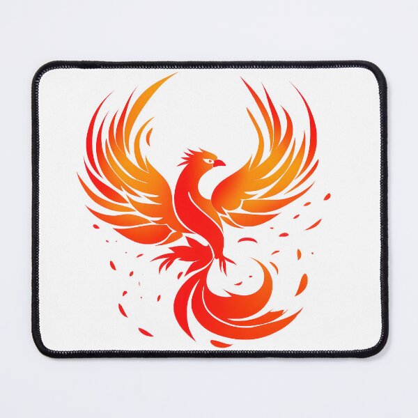 Item preview, Bold Phoenix Symbol in Red and Orange Graphic Style designed and sold by aigcx.