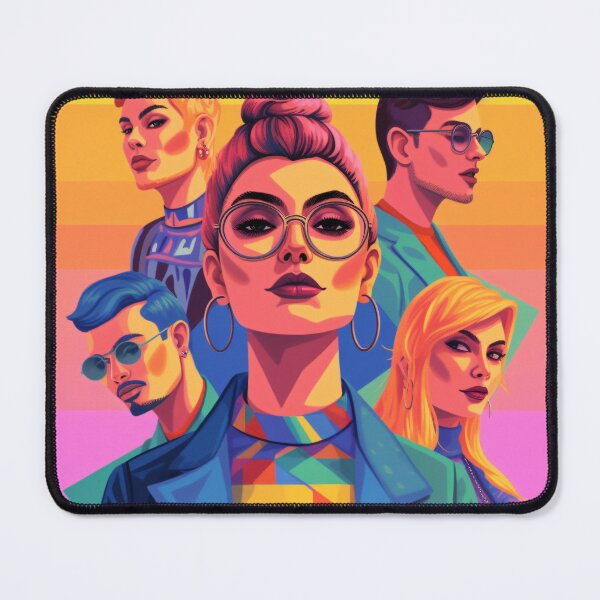 Item preview, LGBTQ+ individuals expressing their true selves through fashion, showcasing unique styles and celebrating individuality with a colorful and bold art style (#4) designed and sold by diverseme.