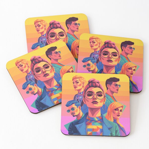 Item preview, LGBTQ+ individuals expressing their true selves through fashion, showcasing unique styles and celebrating individuality with a colorful and bold art style (#4) designed and sold by diverseme.