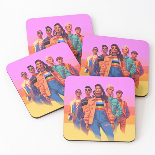 Item preview, LGBTQ+ individuals expressing their true selves through fashion, showcasing unique styles and celebrating individuality with a colorful and bold art style (#5) designed and sold by diverseme.