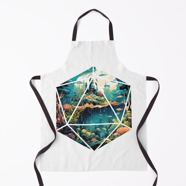 Item preview, A Whole World Inside The Dice | Fantasy Landscape Underwater Kingdom designed and sold by AdventurerPack.
