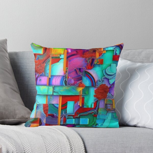 Item preview, Arte abstracto geométrico colorido designed and sold by pinkpapercup.