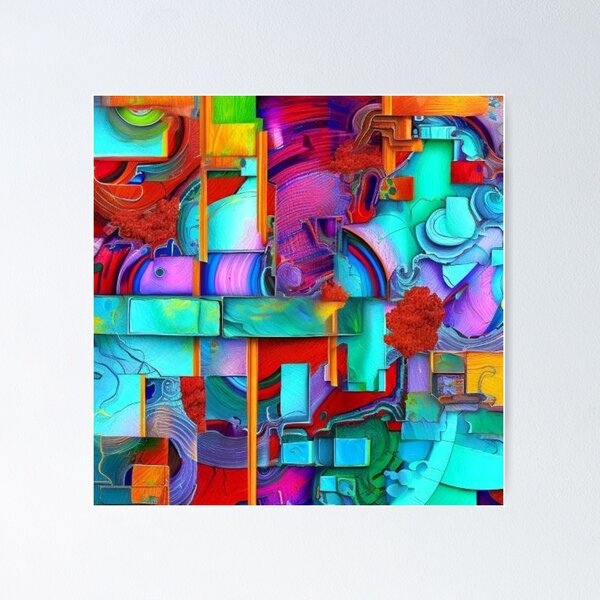 Item preview, Colorful Geometric Abstract Art designed and sold by pinkpapercup.