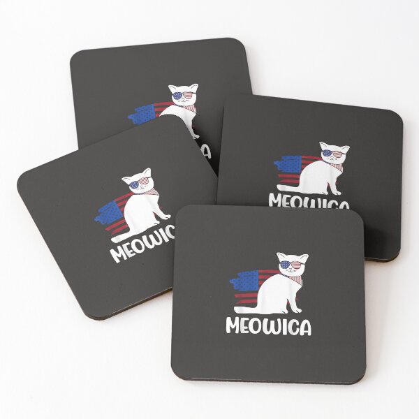 Item preview, Patriotic Cat Meowica 4Th Of July Funny Kitten Lover  designed and sold by MichaelCotta.