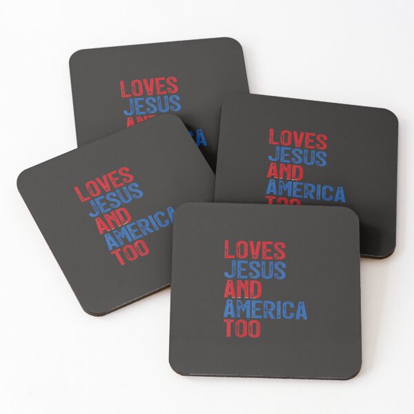 Item preview, Retro Loves Jesus And America Too God Christian 4Th Of July  designed and sold by MichaelCotta.