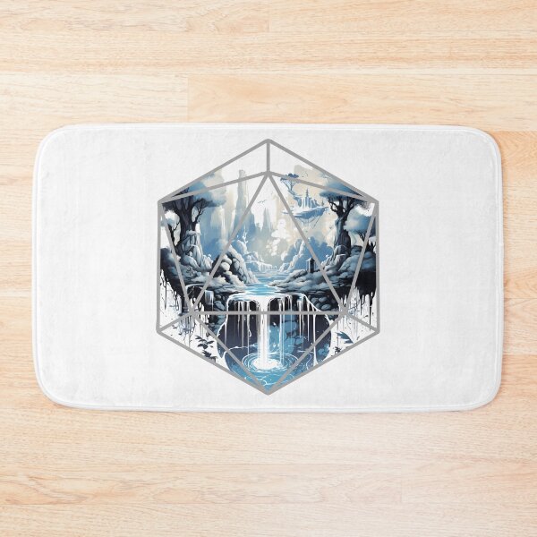 Item preview, A Whole World Inside The Dice | Fantasy Landscape Waterfalls designed and sold by AdventurerPack.