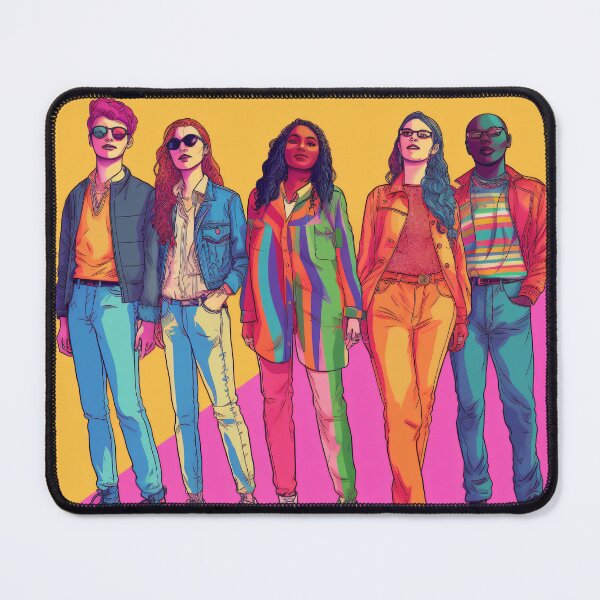 Item preview, LGBTQ+ individuals expressing their true selves through fashion, showcasing unique styles and celebrating individuality with a colorful and bold art style (#10) designed and sold by diverseme.