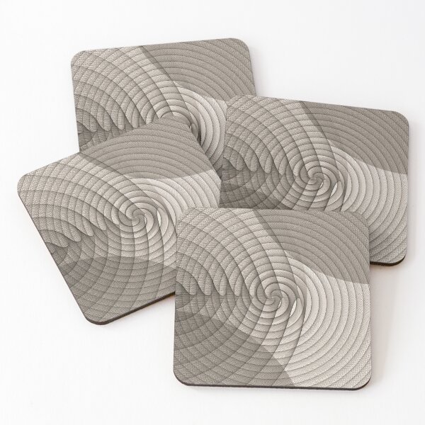 Item preview, Monochrome Traveling Circles Algorithmic Art Print designed and sold by Jim Plaxco.
