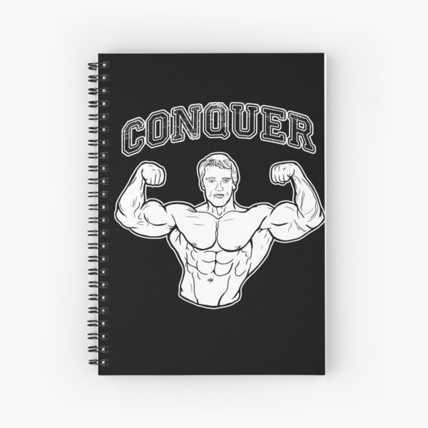 Biceps, triceps, quadriceps Spiral Notebook for Sale by