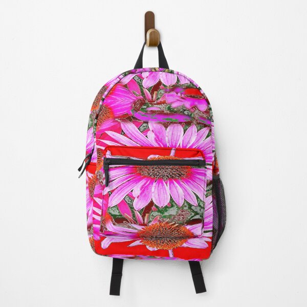 Item preview, PINK CONE FLOWERS GARDEN FLORAL RED COLOR PATTERN ART designed and sold by sharlesart.
