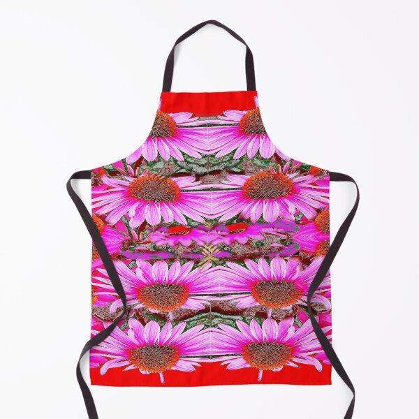 Item preview, PINK CONE FLOWERS GARDEN FLORAL RED COLOR PATTERN ART designed and sold by sharlesart.