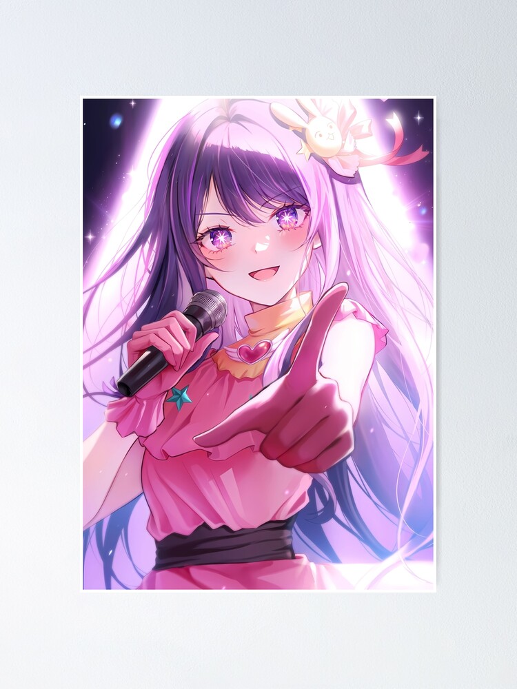 Ai Hoshino Oshi no Ko Anime girl Poster for Sale by Spacefoxart