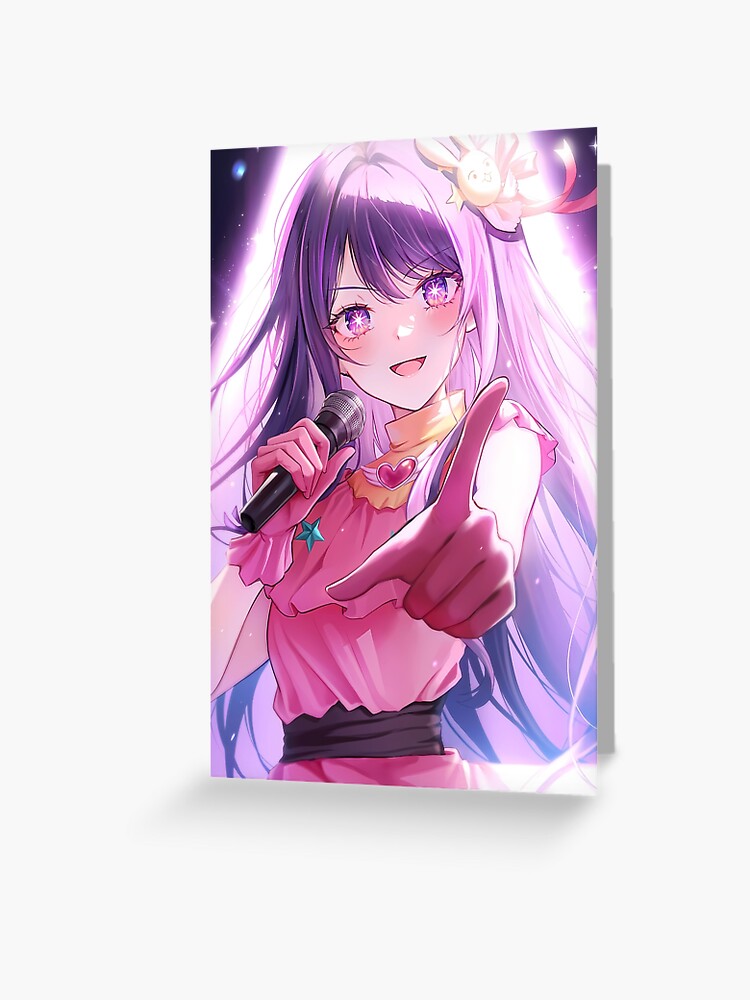 Ai Hoshino Oshi no Ko Anime girl Trending Greeting Card for Sale by  Spacefoxart