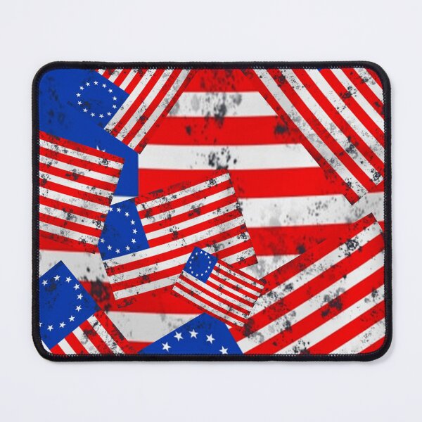 Item preview, GRUNGY AMERICANA BATTLE FLAGS PATTERN ART designed and sold by sharlesart.