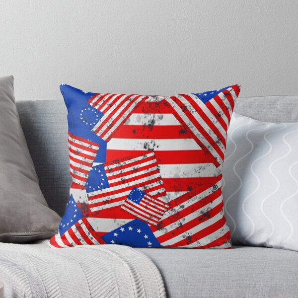 Item preview, GRUNGY AMERICANA BATTLE FLAGS PATTERN  ART designed and sold by sharlesart.