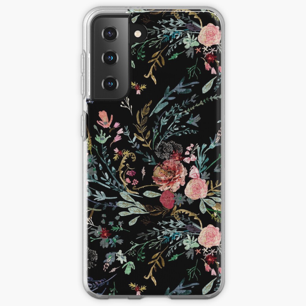 Midnight Floral Case & Skin for Samsung Galaxy