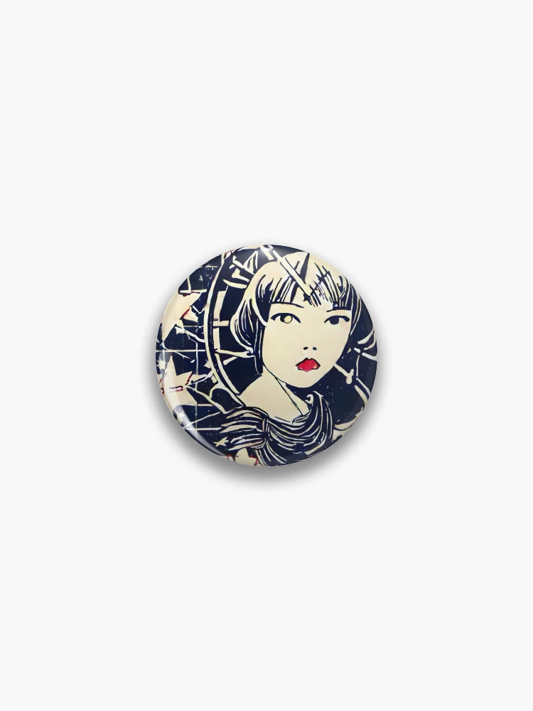 Thumbnail 1 of 3, Pin, 043 designed and sold by Riceworld.