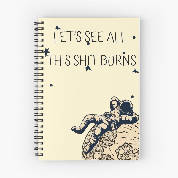 Item preview, Let’s see all this shit burns astronaut with stars relax moon designed and sold by Evechann.
