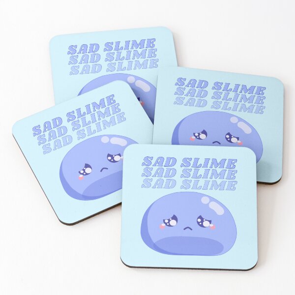 Item preview, Sad Slime - blue slime designed and sold by Andy-Style.