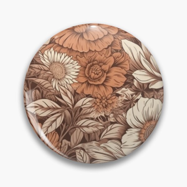 Item preview, Boho Terracotta Vintage Flowers designed and sold by PlumariCo.