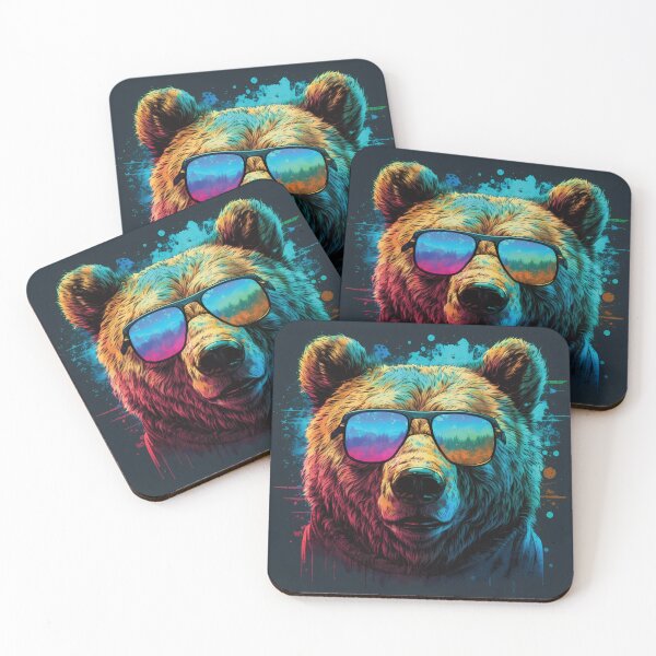 Item preview, Adventurous Bear | Reflecting the Forest | Watercolor Splatters designed and sold by PopPopGfx.