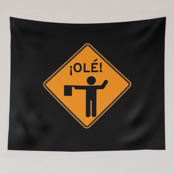 Item preview, Flagger Construction Road Sign Funny! Ole! designed and sold by Smorano7.