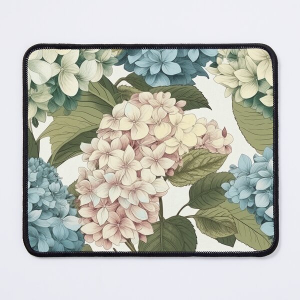 Item preview, Blue and Pink Vintage Hydrangeas designed and sold by PlumariCo.