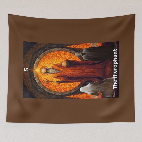 Item preview, Lunar Halo Tarot: The Hierophant designed and sold by lunarhalomedia.