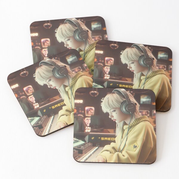 Item preview, Anime Lofi Girl, Chill and relax, incense and candles, DJ, the club designed and sold by MeatLuvers.