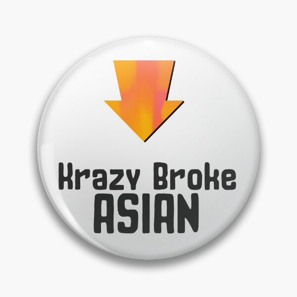 Item preview, Krazy Broke Asian t-shirt and sticker design by DozyJov designed and sold by DozyJov.