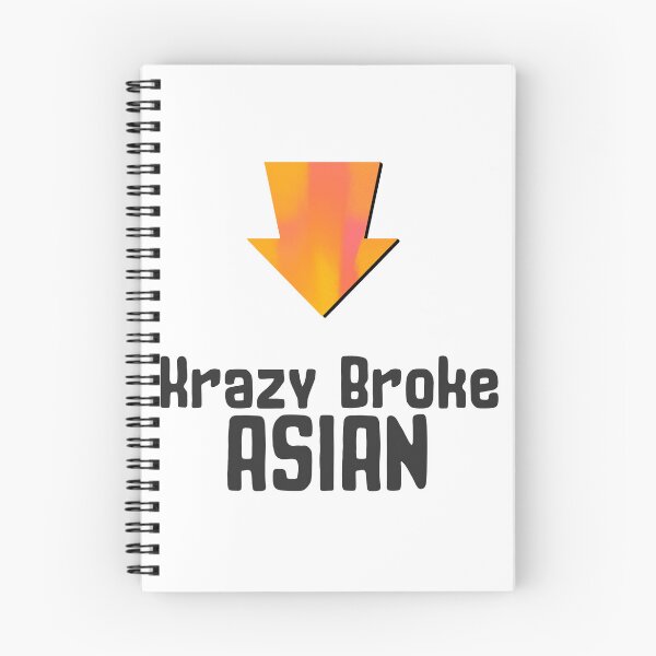 Item preview, Krazy Broke Asian t-shirt and sticker design by DozyJov designed and sold by DozyJov.