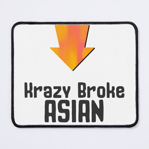 Item preview, Krazy Broke Asian t-shirt and sticker design by DozyJov designed and sold by DozyJov.