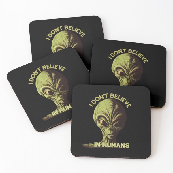 Item preview, I don't believe in humans funny alien space designed and sold by Muangluang.