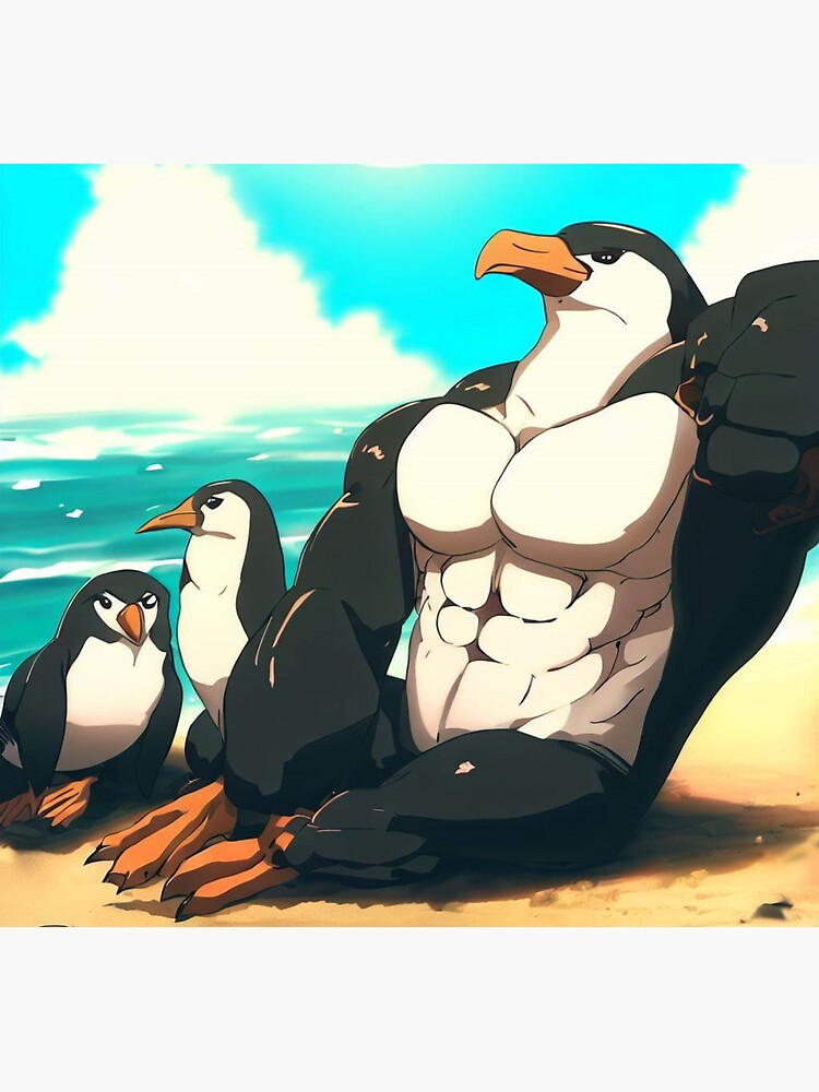 Macho penguin  Magnet for Sale by Gaysain