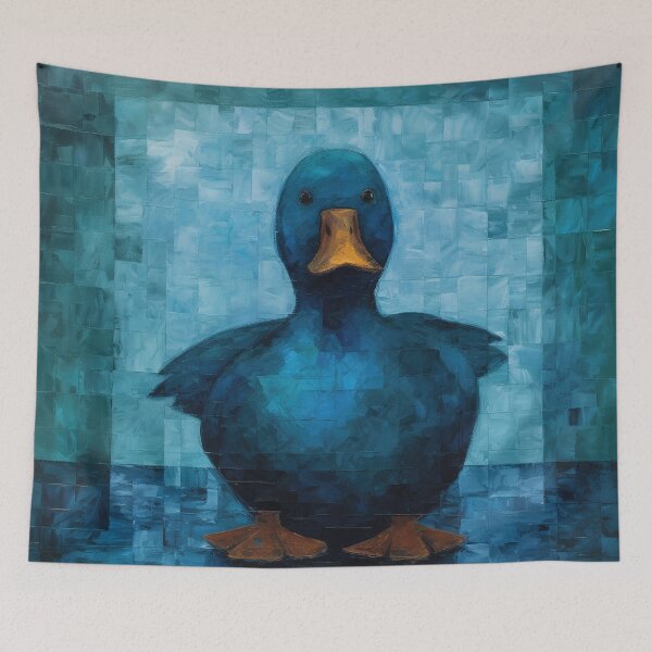 Item preview, Duck On A Blue Background designed and sold by YoPedro.