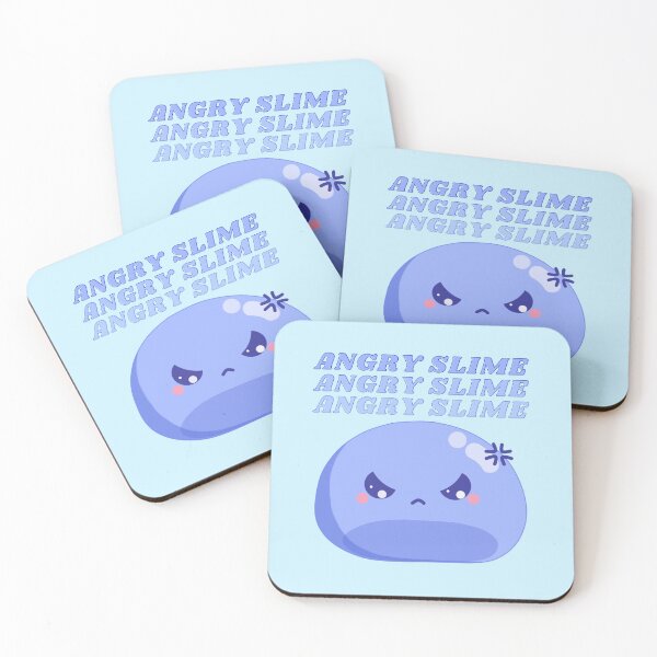 Item preview, Angry Slime - blue slime designed and sold by Andy-Style.