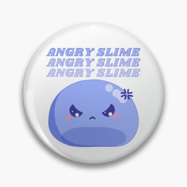 Item preview, Angry Slime - blue slime designed and sold by Andy-Style.